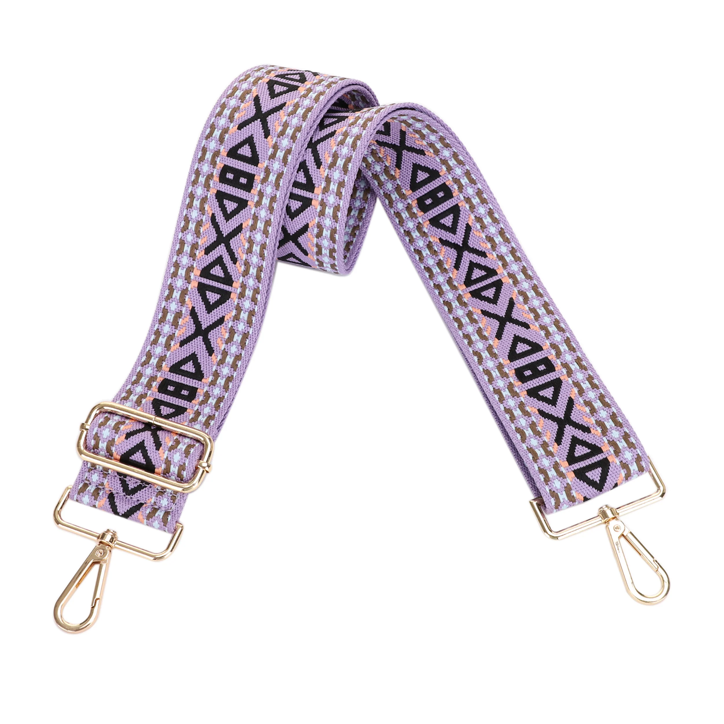 2 Inch Wide Replacement Webbing Strap with Gold Metal Hardware - Image 11