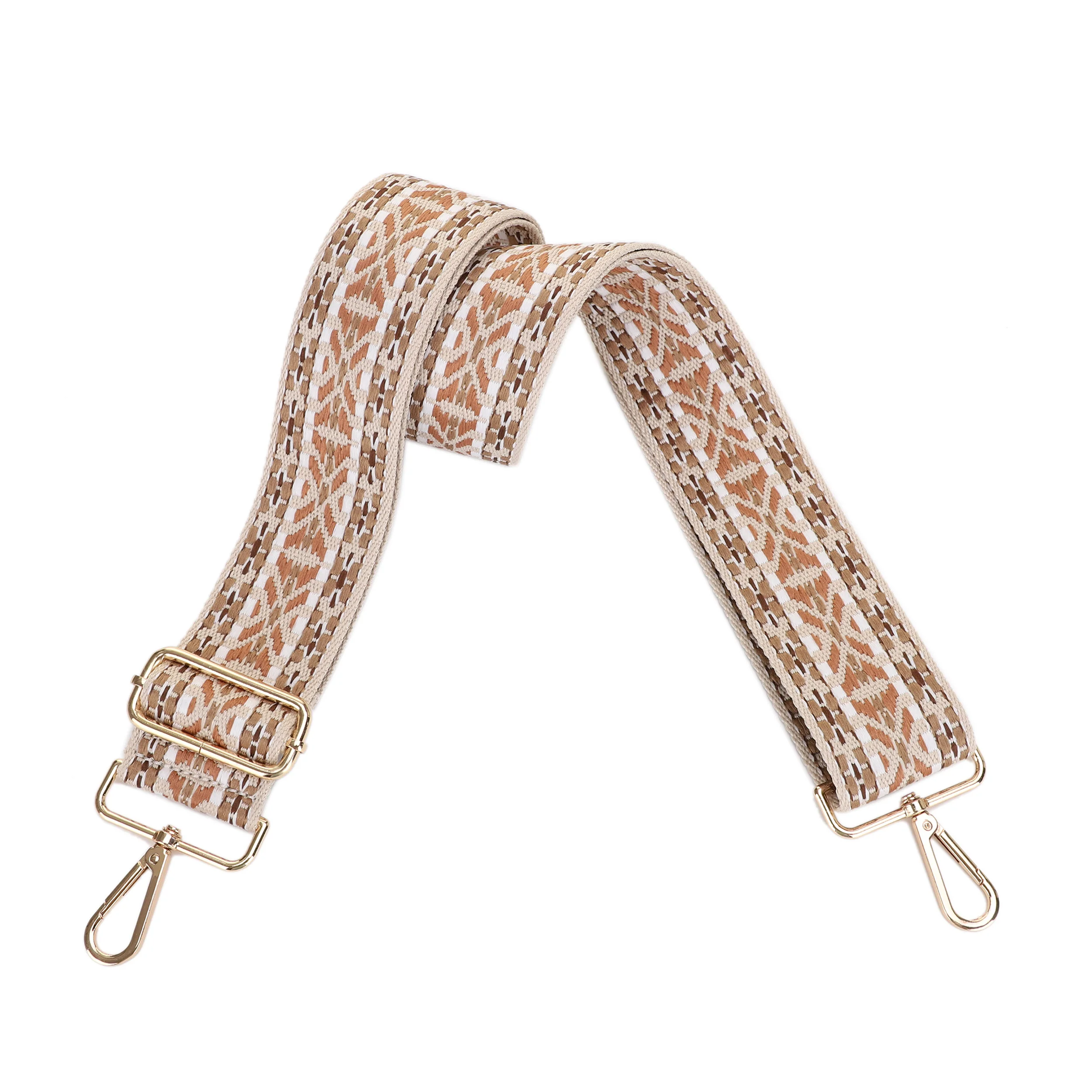 2 Inch Wide Replacement Webbing Strap with Gold Metal Hardware - Image 14