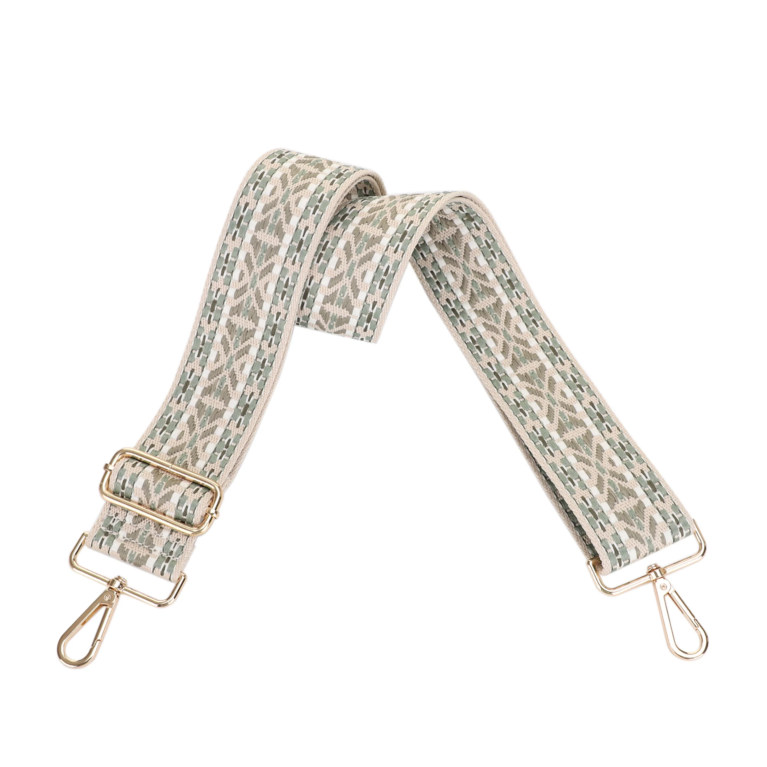 2 Inch Wide Replacement Webbing Strap with Gold Metal Hardware - Image 15