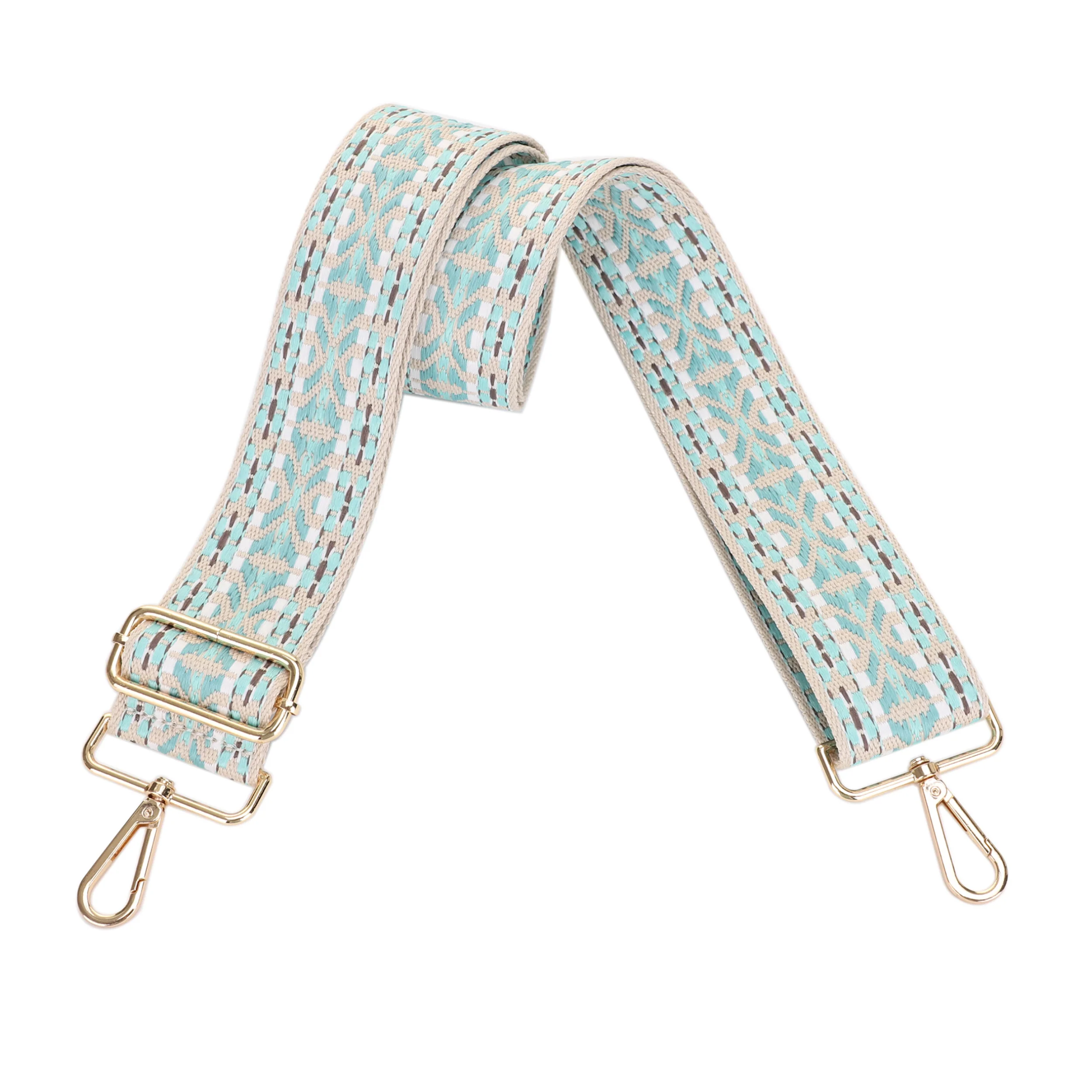 2 Inch Wide Replacement Webbing Strap with Gold Metal Hardware - Image 19