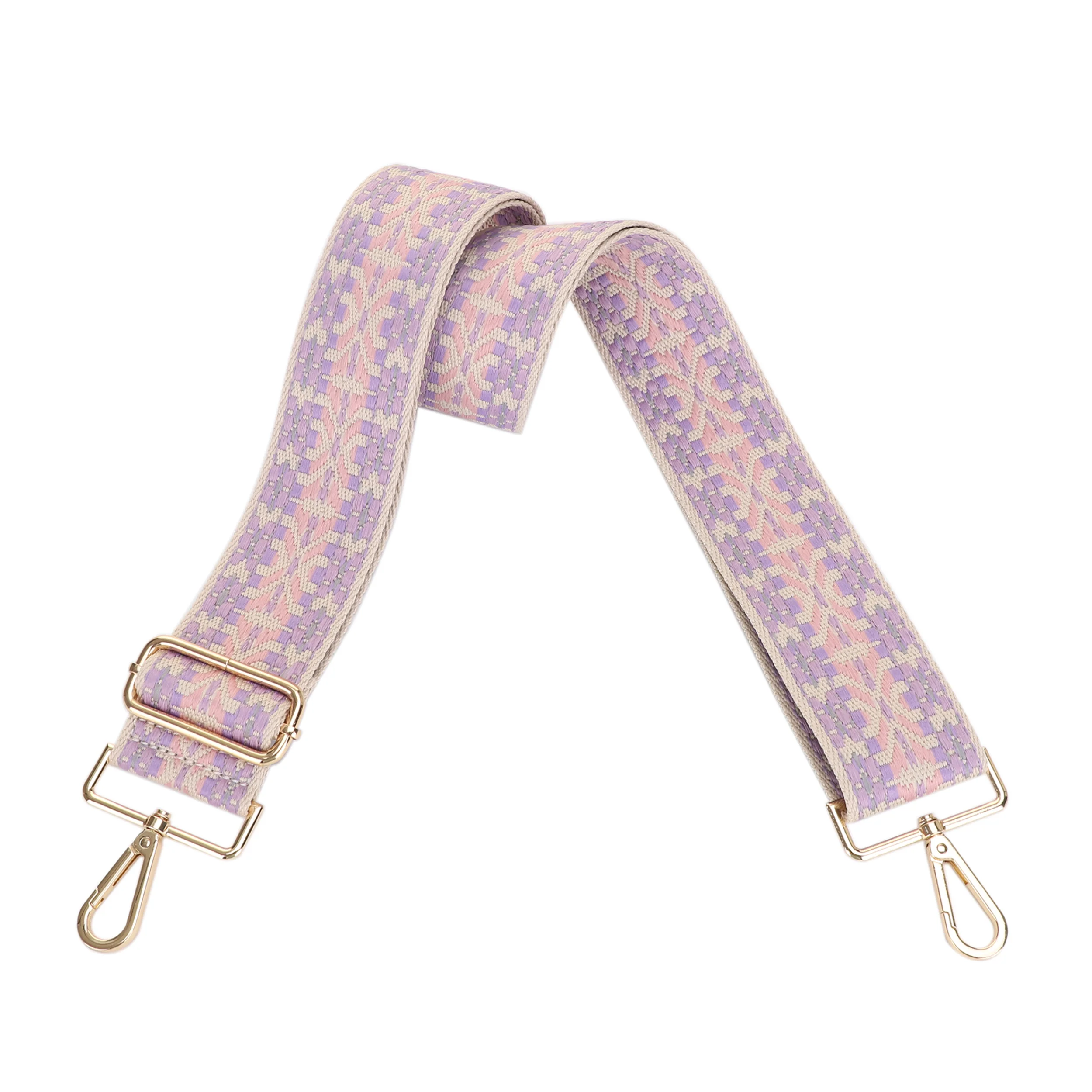 2 Inch Wide Replacement Webbing Strap with Gold Metal Hardware - Image 20