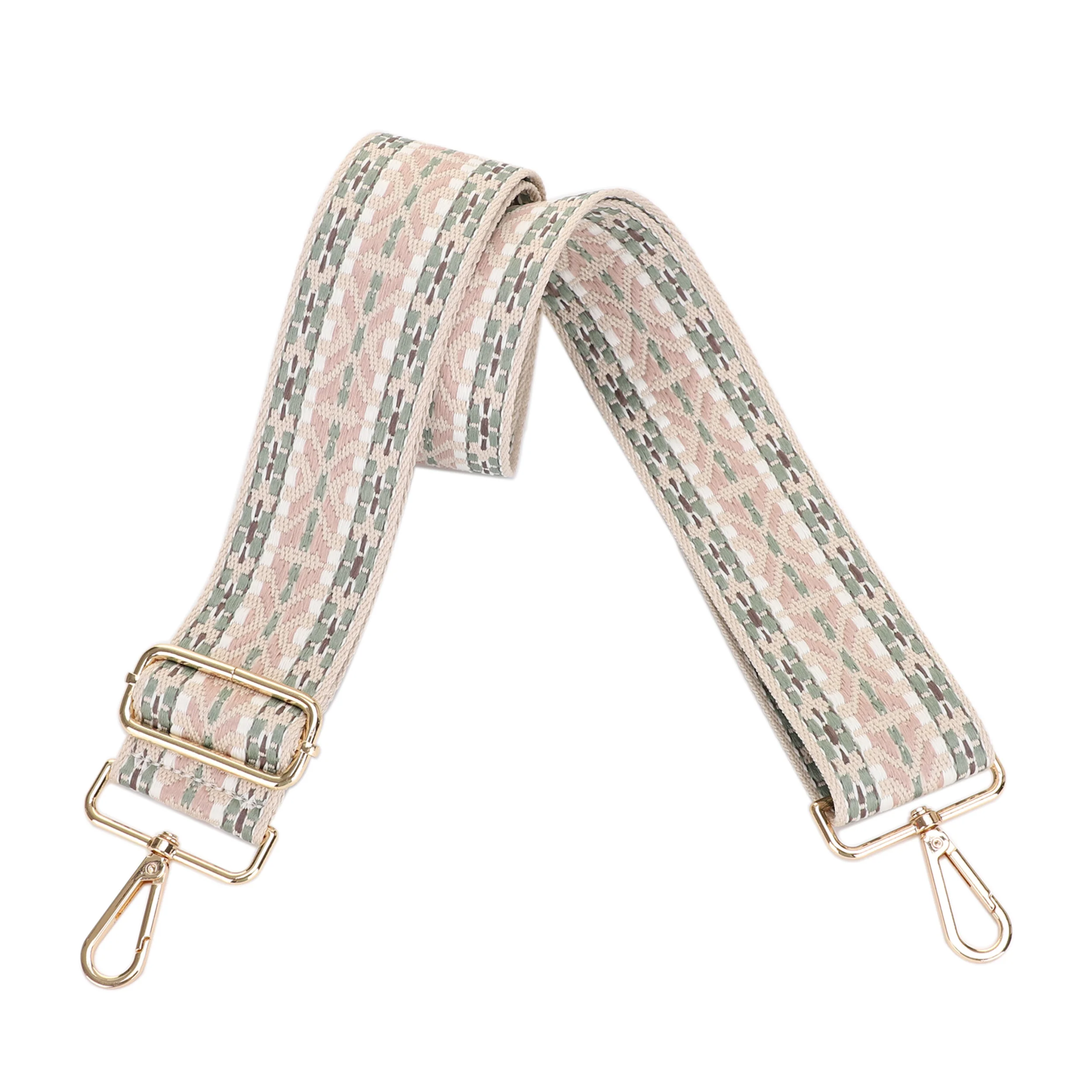 2 Inch Wide Replacement Webbing Strap with Gold Metal Hardware - Image 21
