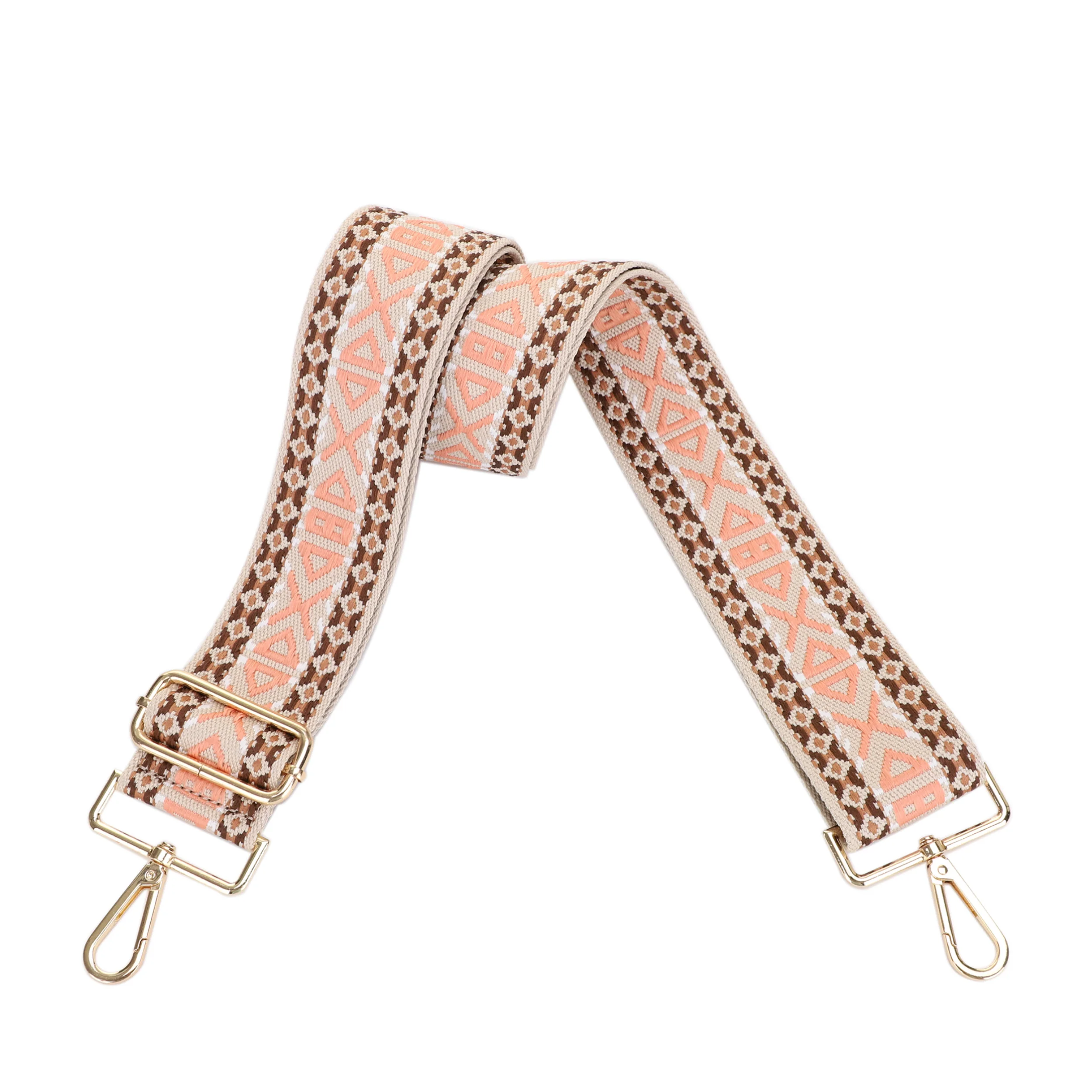 2 Inch Wide Replacement Webbing Strap with Gold Metal Hardware - Image 6