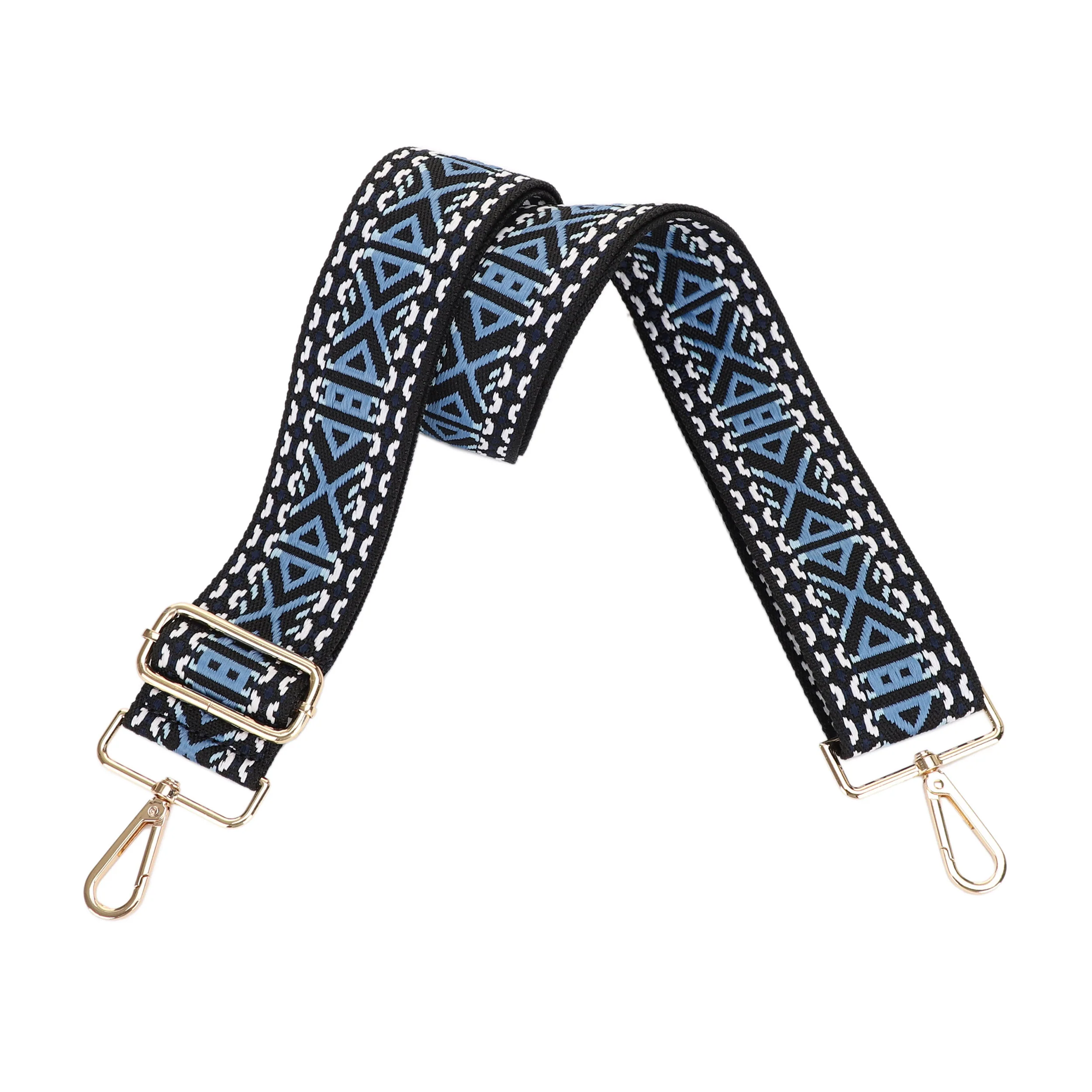 2 Inch Wide Replacement Webbing Strap with Gold Metal Hardware - Image 9