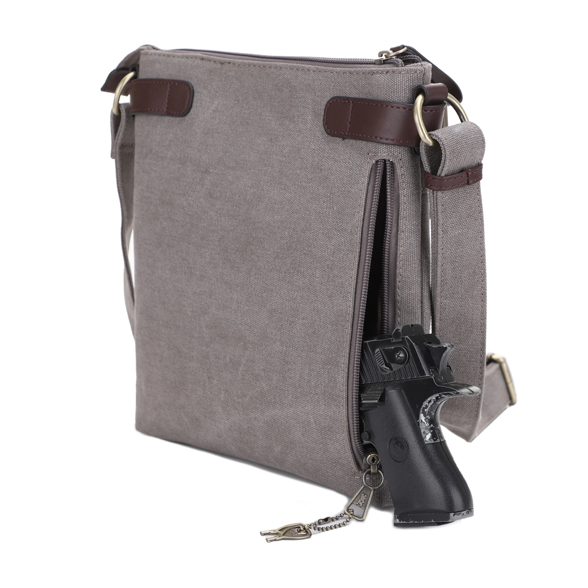 Bailey Concealed Carry Canvas Crossbody - Image 39
