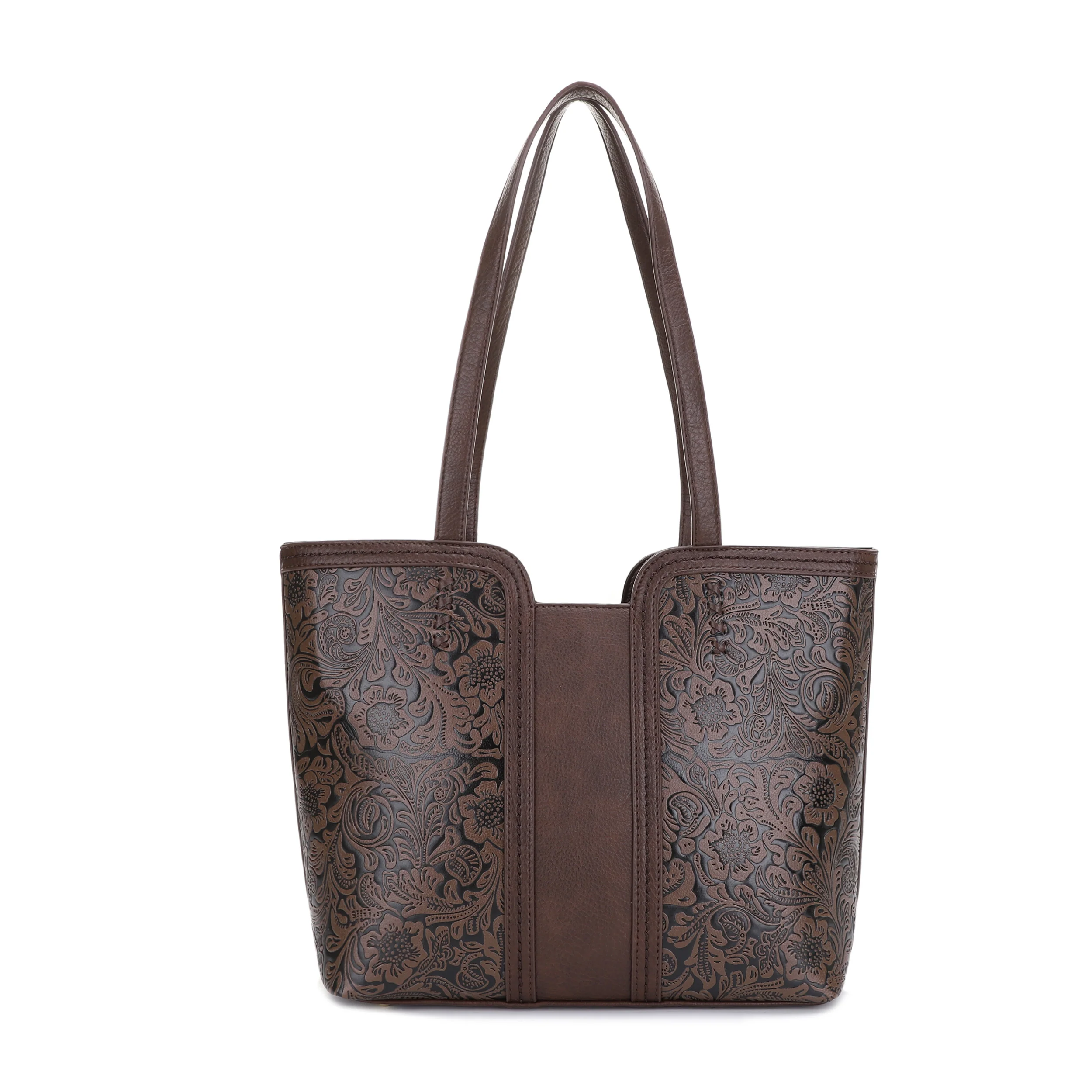Cassidy Concealed Carry Tooled Tote Bag with Matching Wallet - Image 14