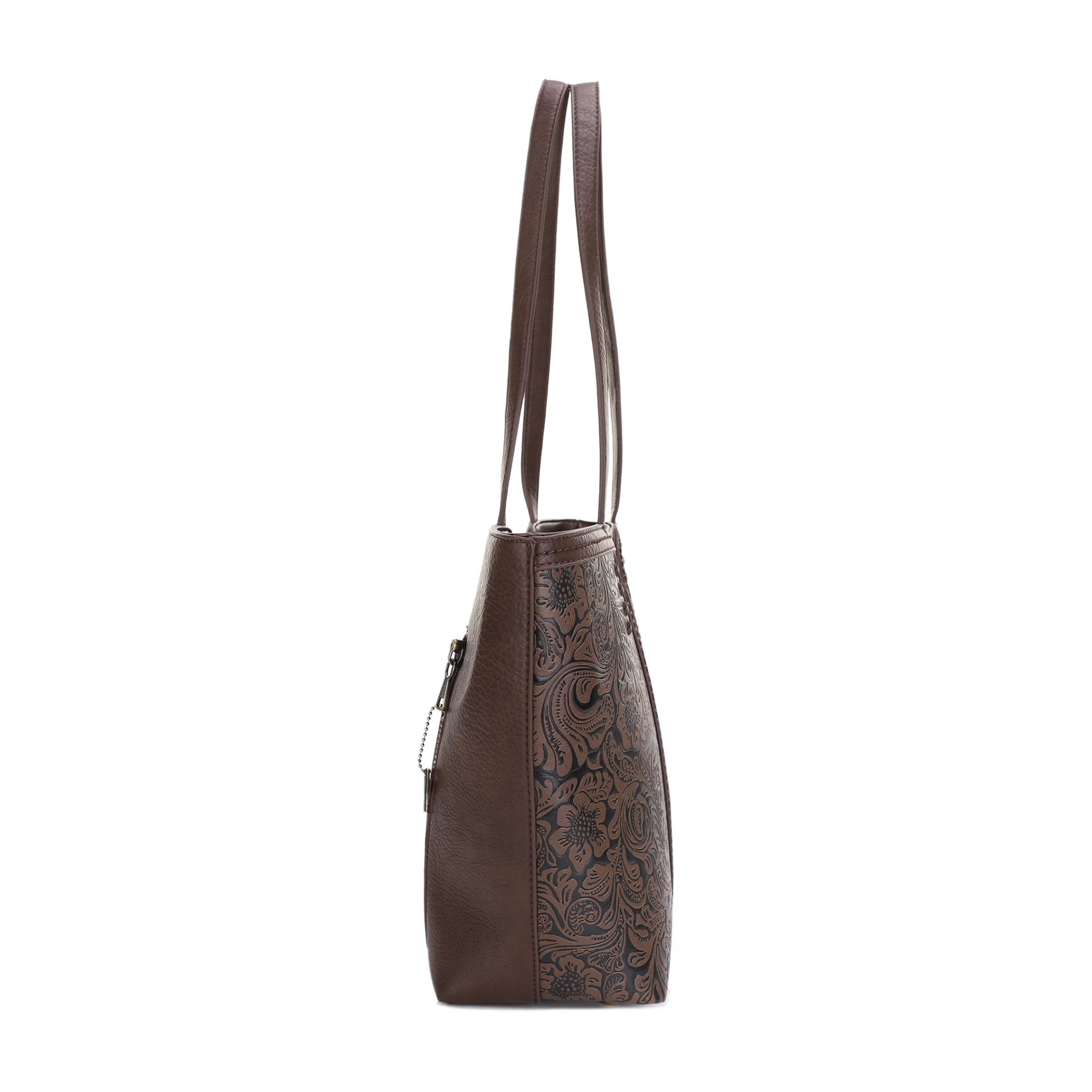 Cassidy Concealed Carry Tooled Tote Bag with Matching Wallet - Image 15