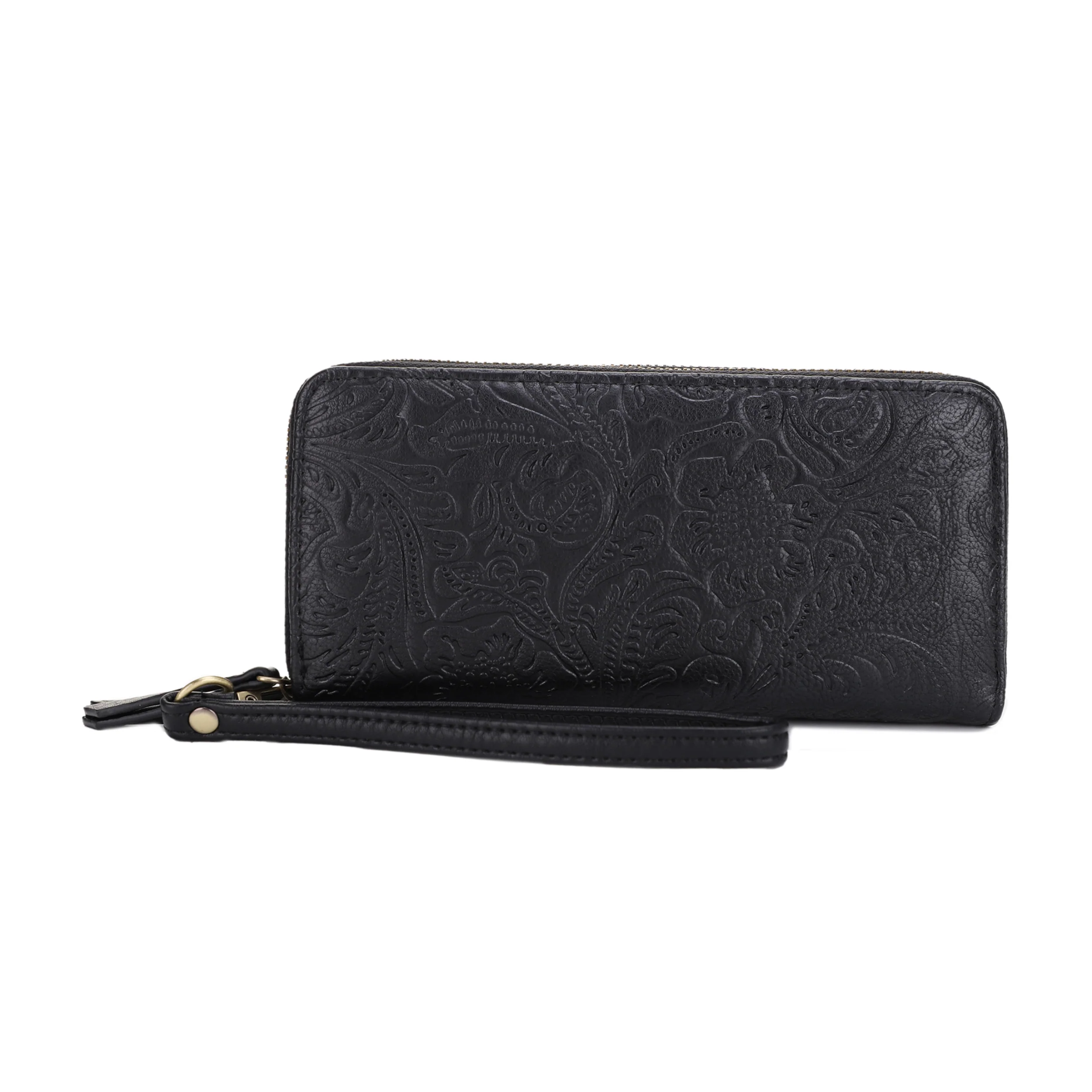 Cassidy Concealed Carry Tooled Tote Bag with Matching Wallet - Image 30