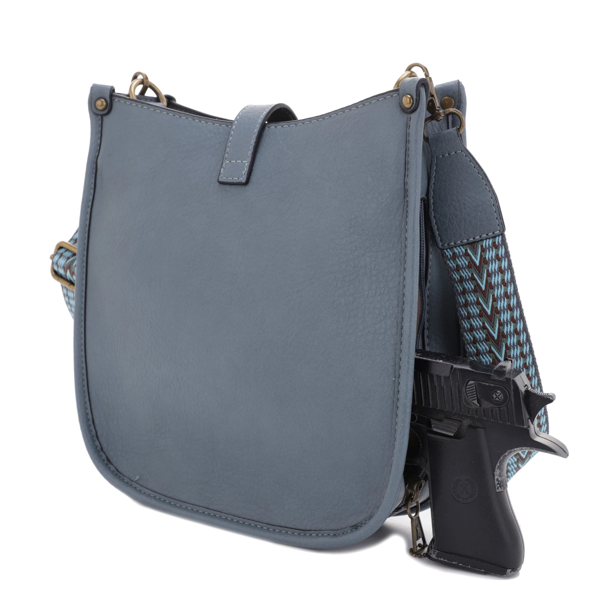 Chelsea Concealed Carry Lock and Key Hobo - Image 4