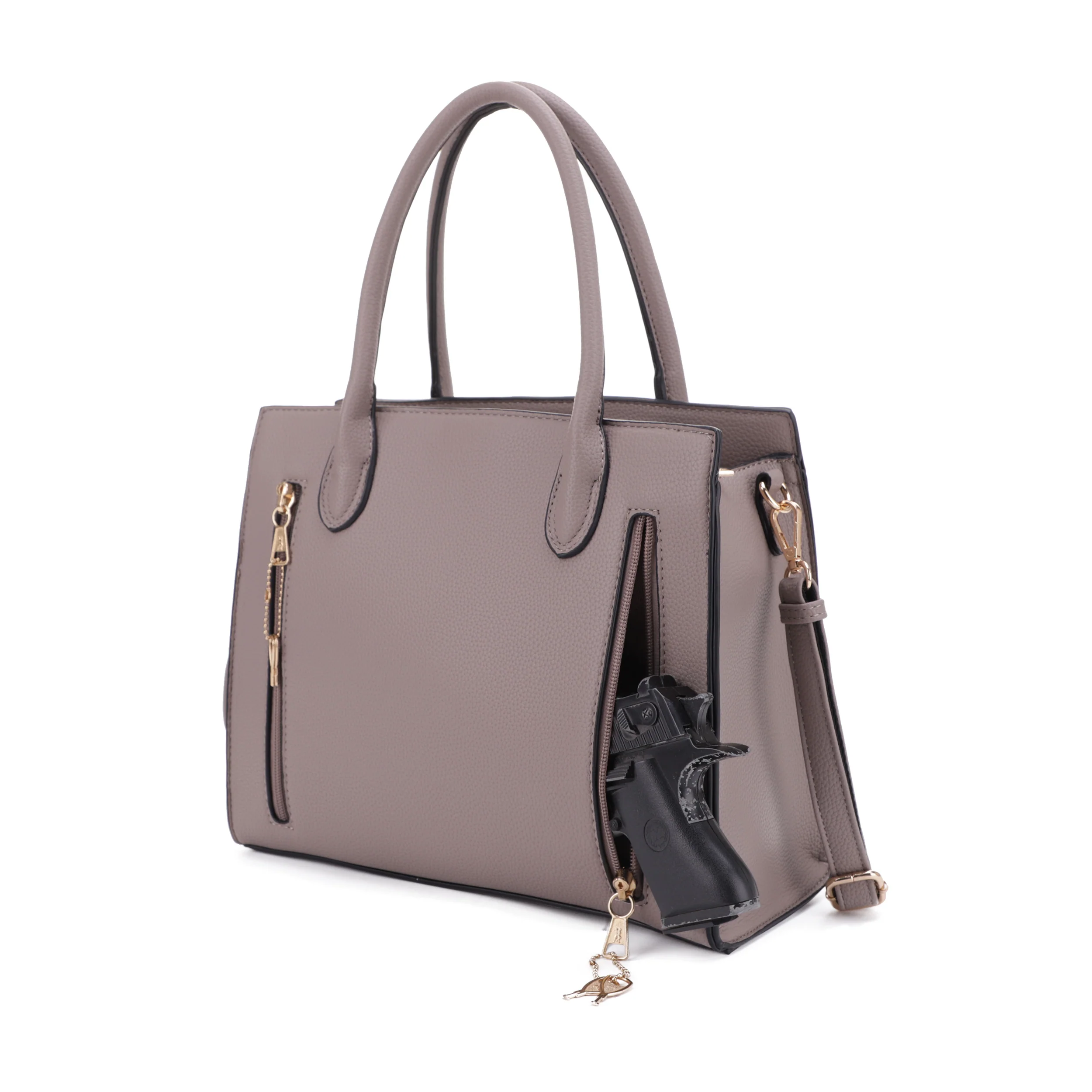 Evelyn Concealed Carry Lock and Key Satchel - Image 30