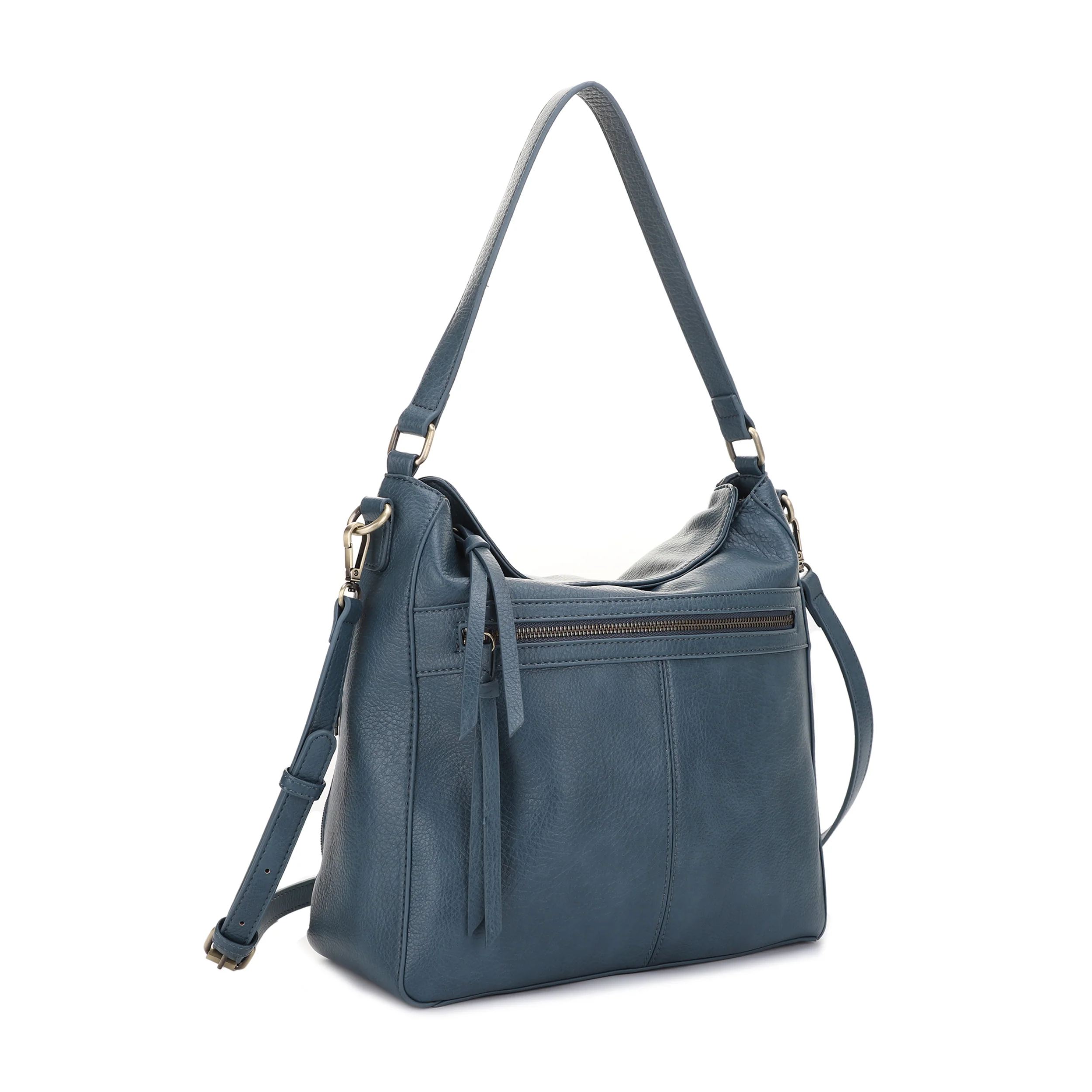 Dakota Concealed Carry Lock and Key Hobo Shoulder Bag - Image 16