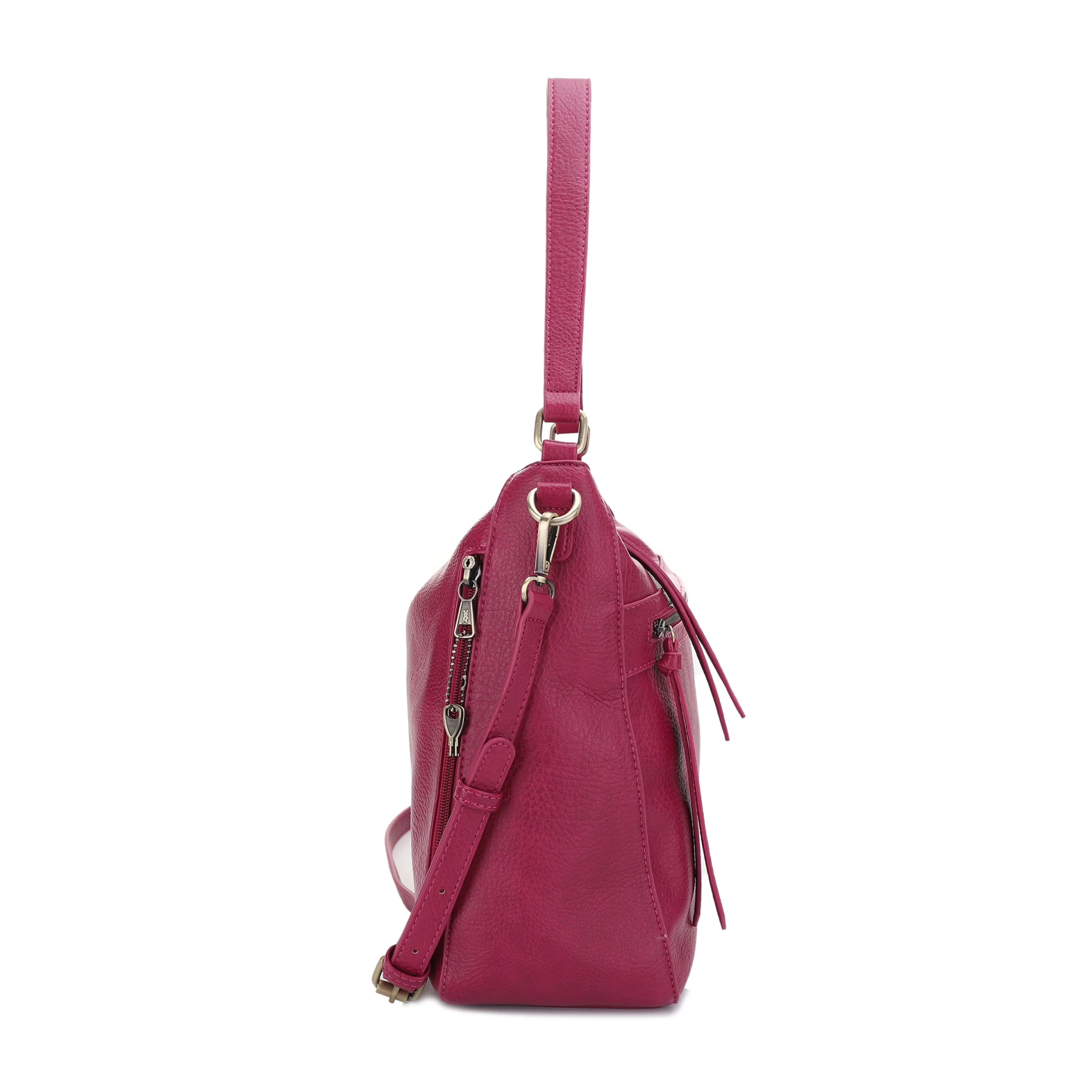 Dakota Concealed Carry Lock and Key Hobo Shoulder Bag - Image 24