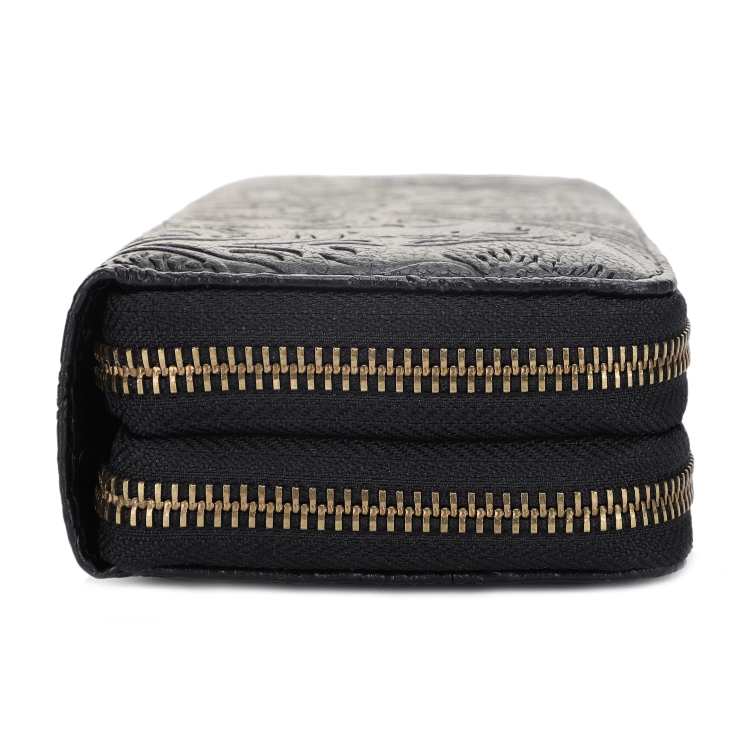 Filly Flora Embossed Wallet with Wrist Strap - Image 9