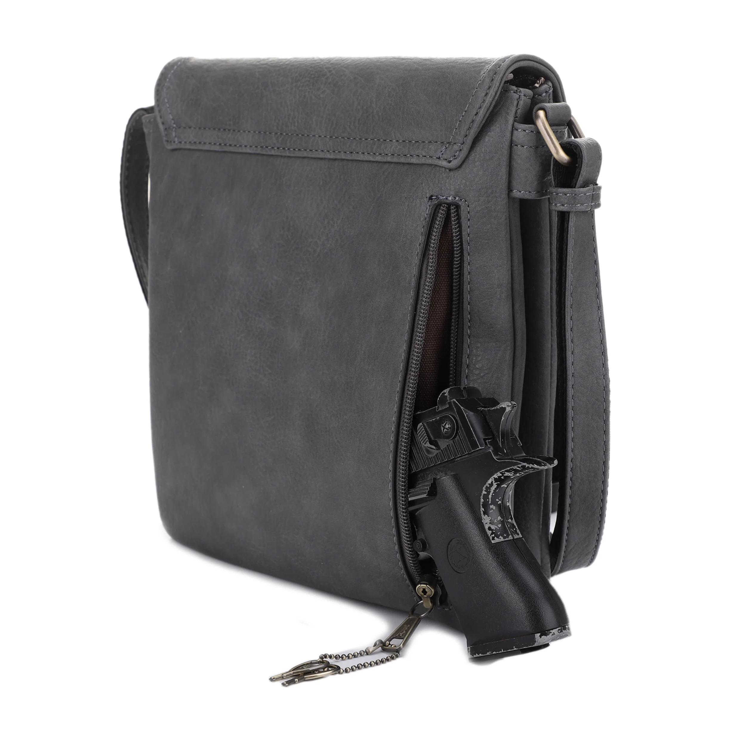 Nora Concealed Carry Lock and Key Crossbody - Image 13