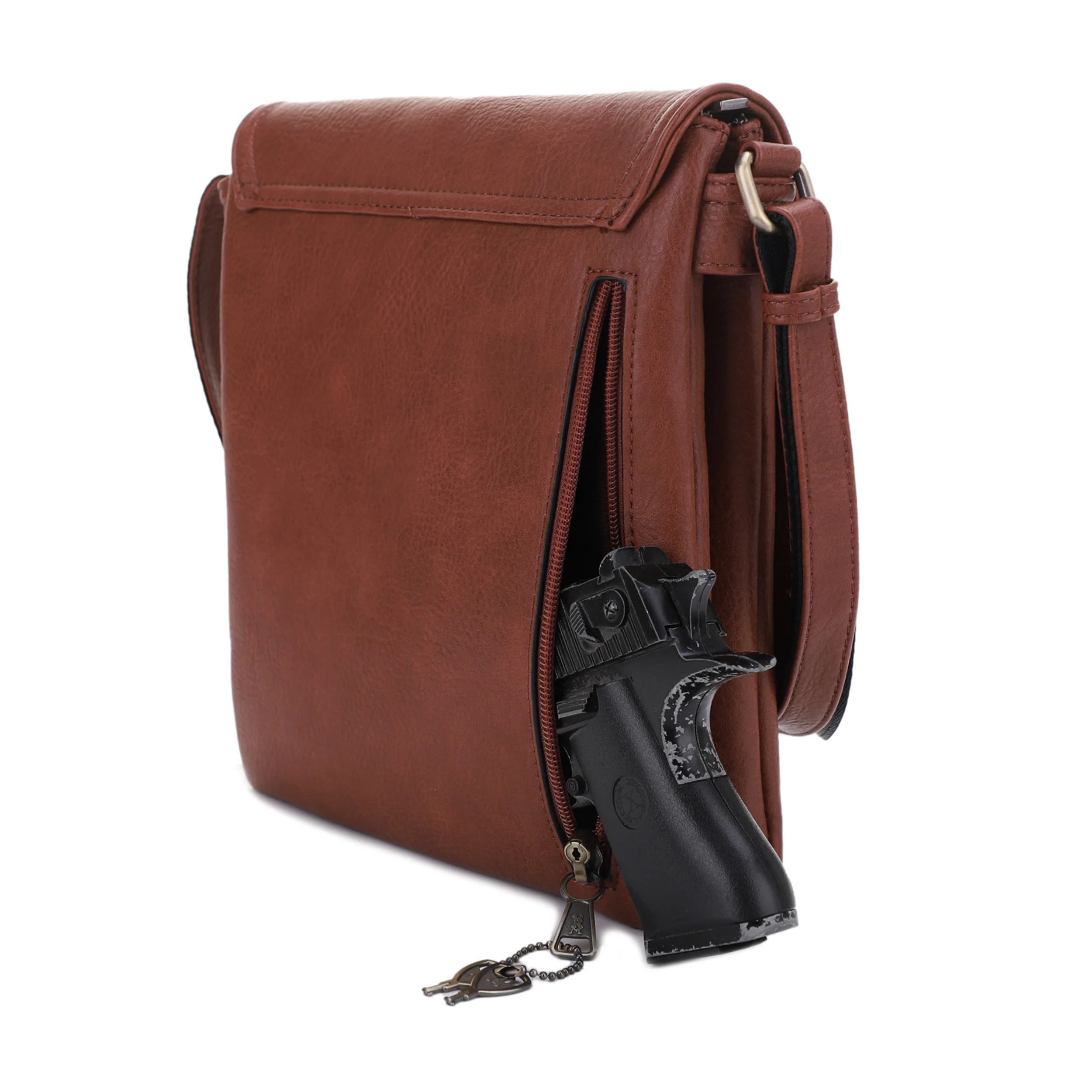 Nora Concealed Carry Lock and Key Crossbody - Image 23