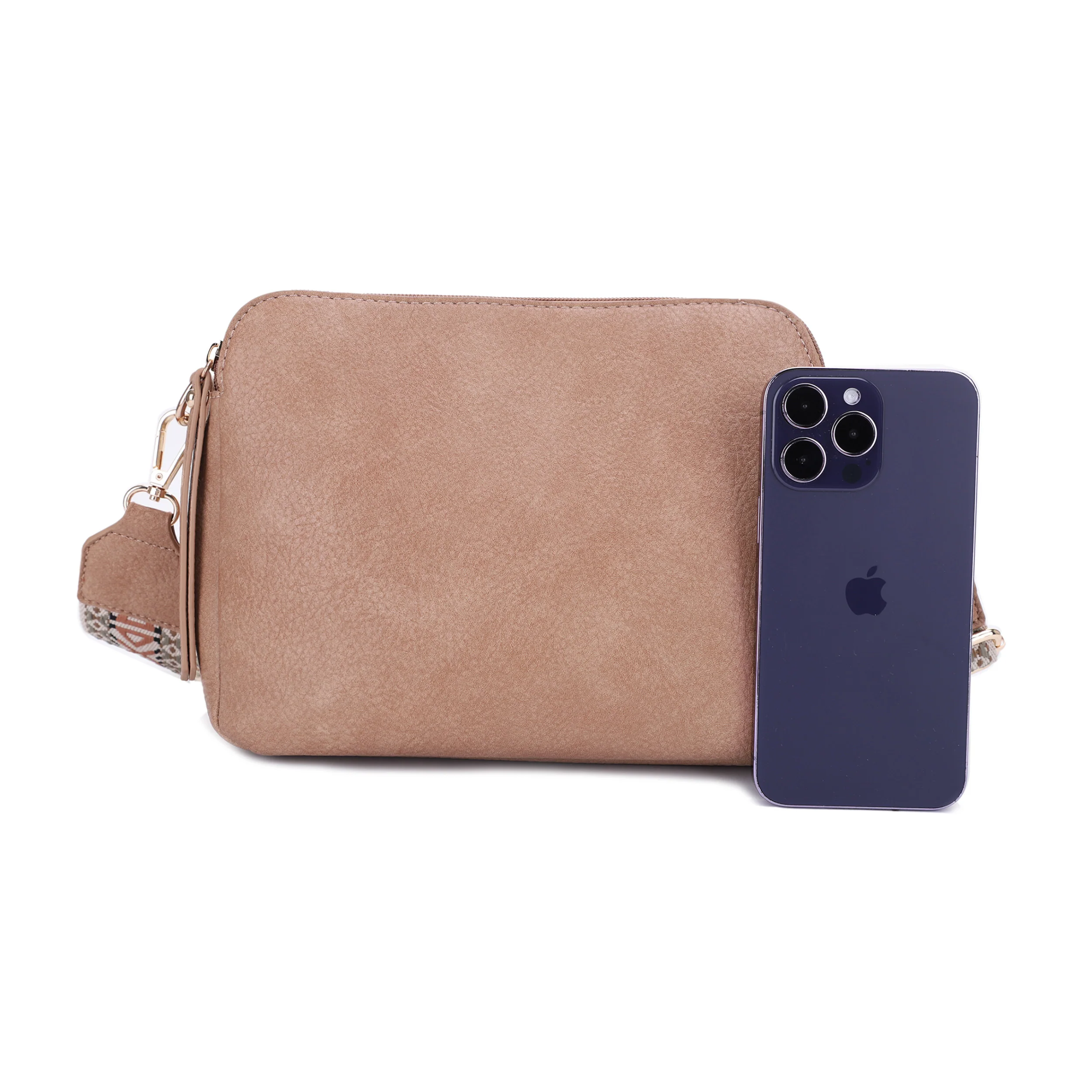 Rebecca Triple Compartment Lock and Key Concealed Carry Crossbody - Image 6
