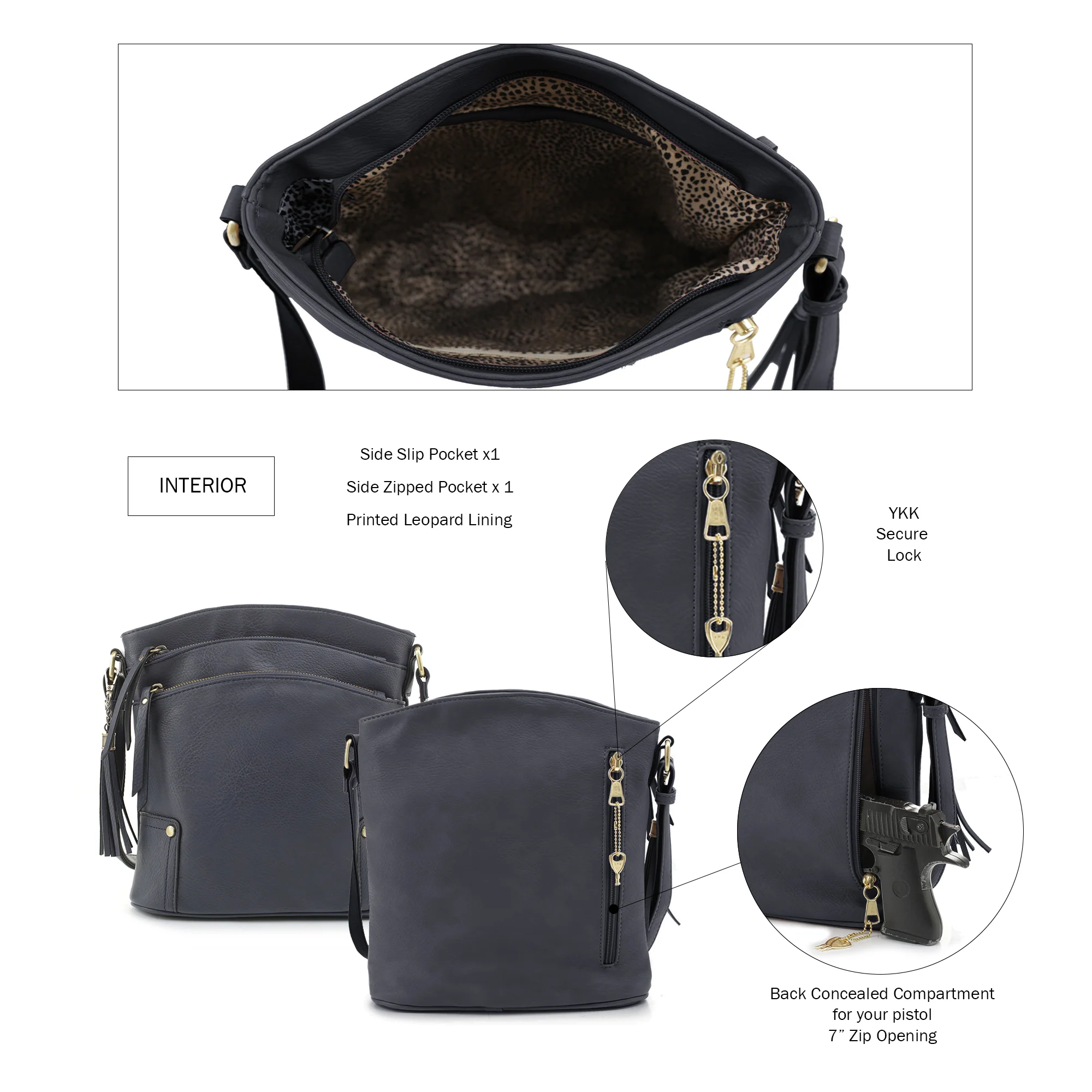 Robin Concealed Carry Lock and Key Crossbody - Image 54