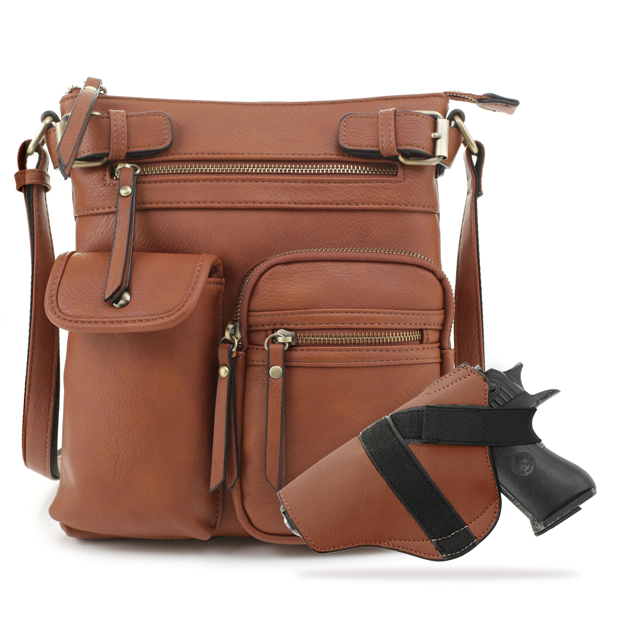 Shelby Concealed Carry Lock and Key Crossbody - Image 21