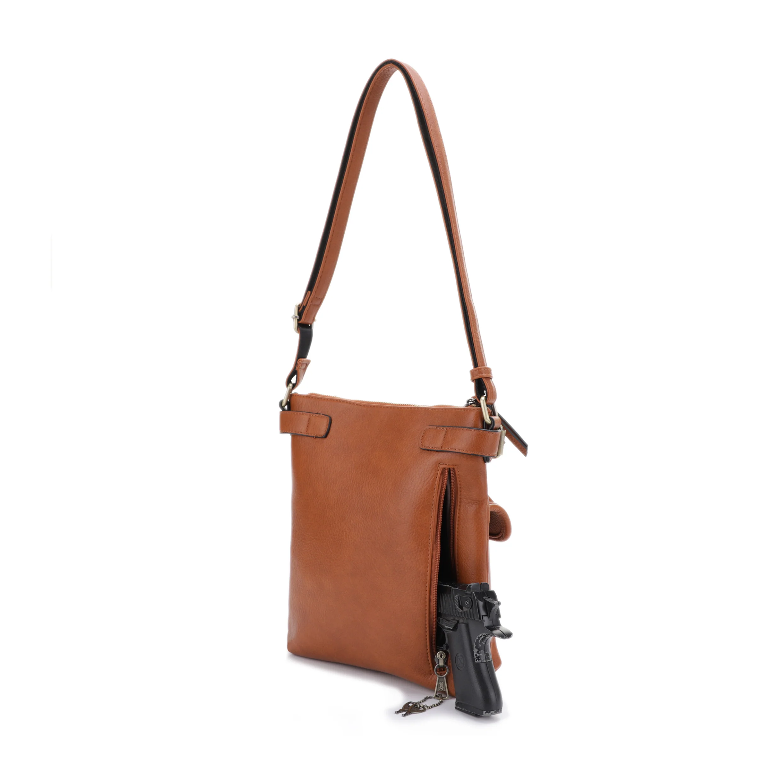 Shelby Concealed Carry Lock and Key Crossbody - Image 22