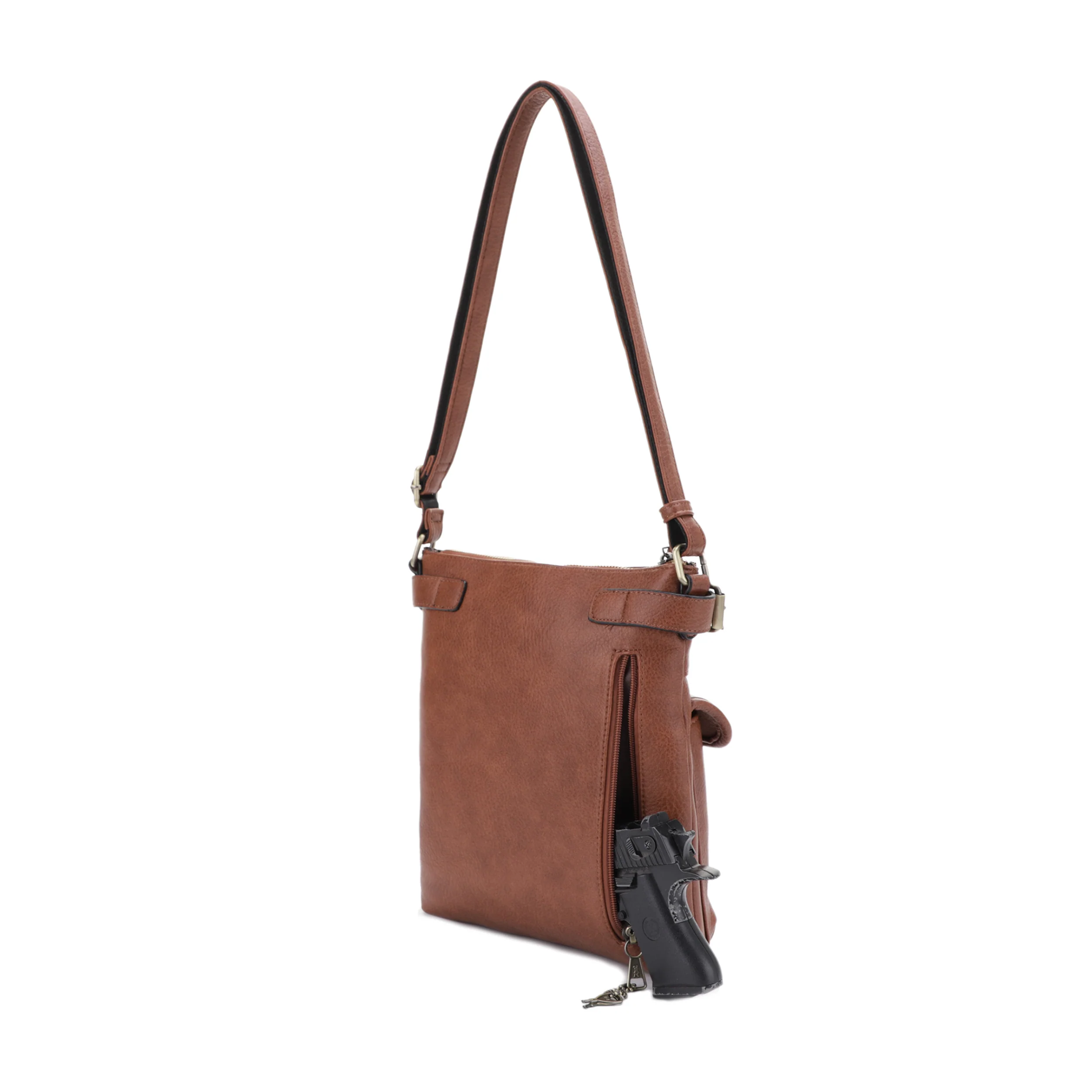 Shelby Concealed Carry Lock and Key Crossbody - Image 29