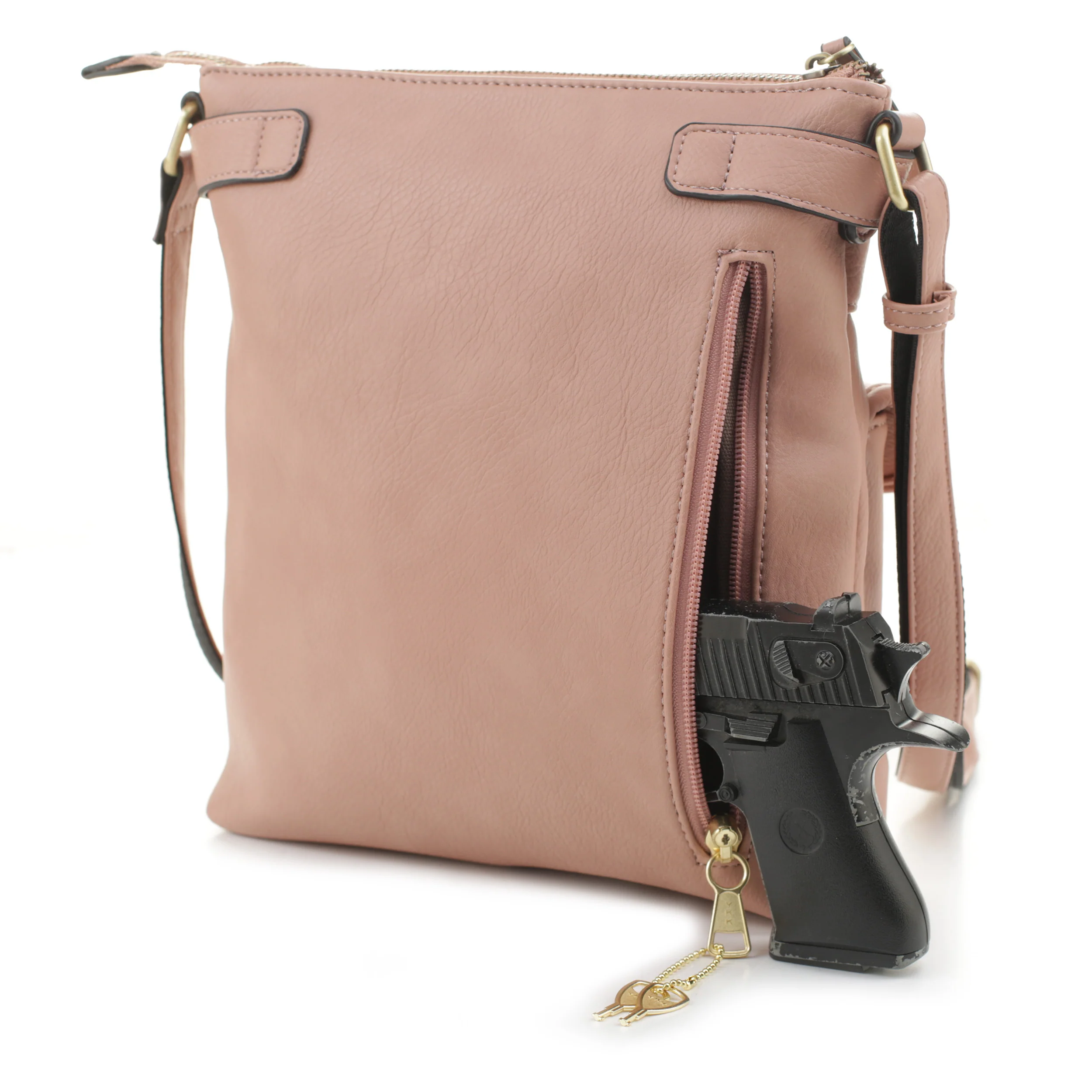 Shelby Concealed Carry Lock and Key Crossbody - Image 3