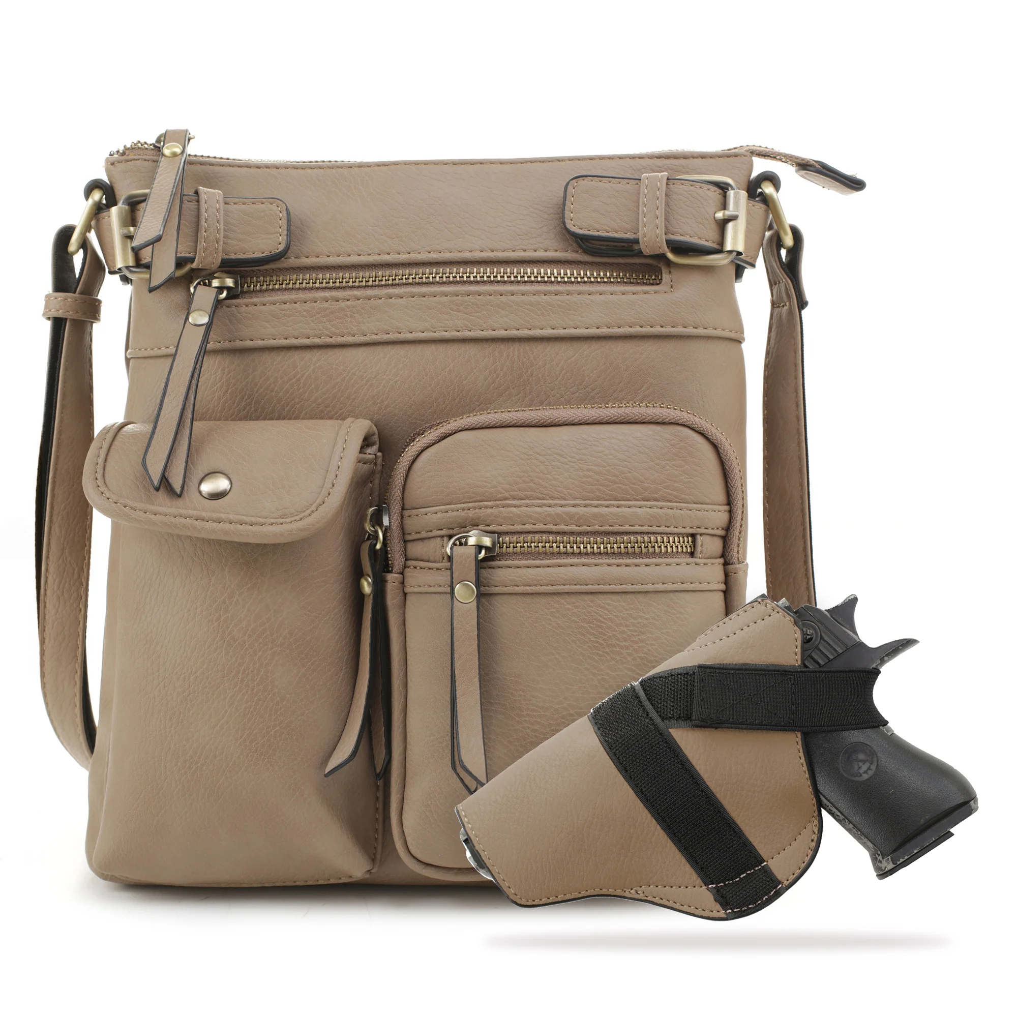 Shelby Concealed Carry Lock and Key Crossbody - Image 34