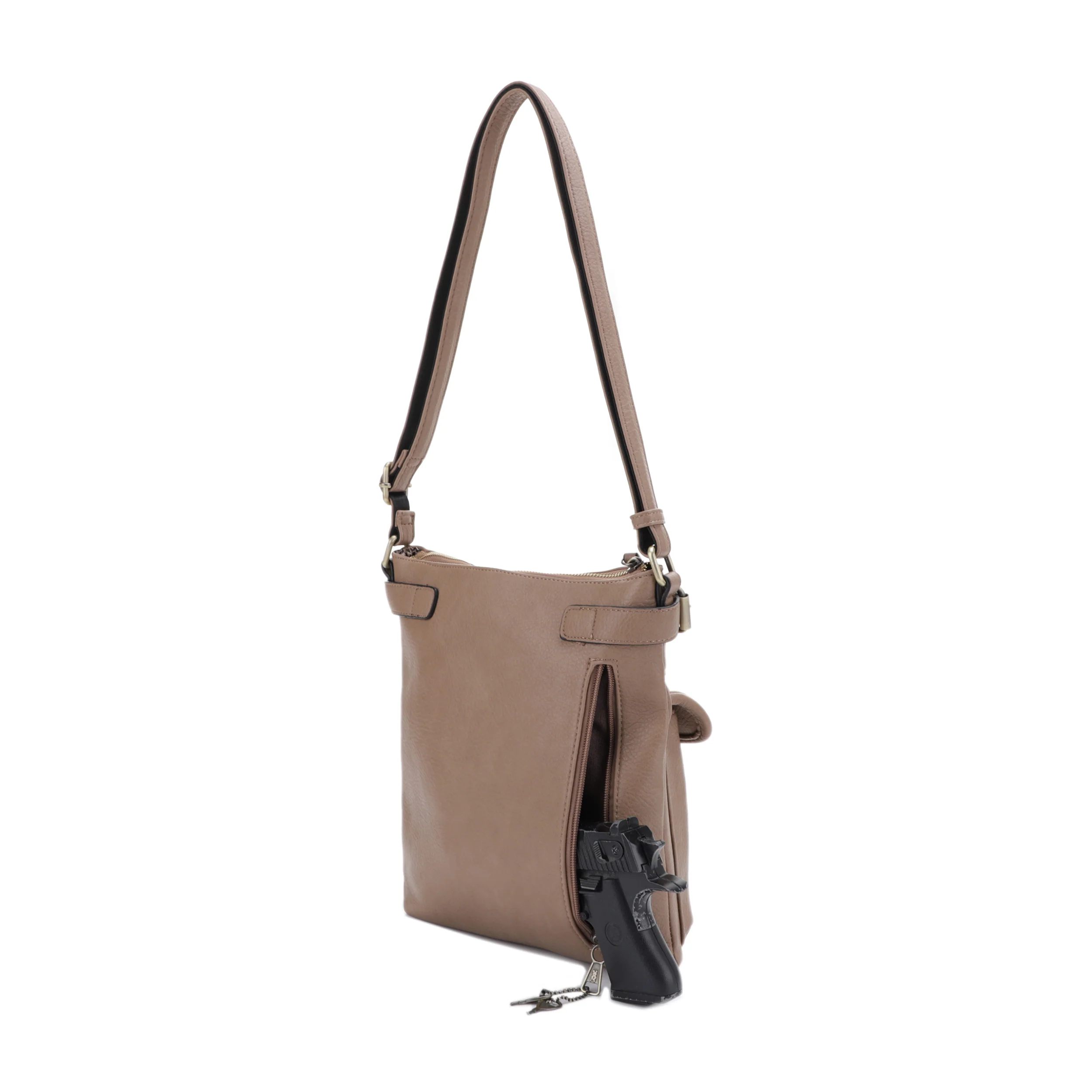 Shelby Concealed Carry Lock and Key Crossbody - Image 36