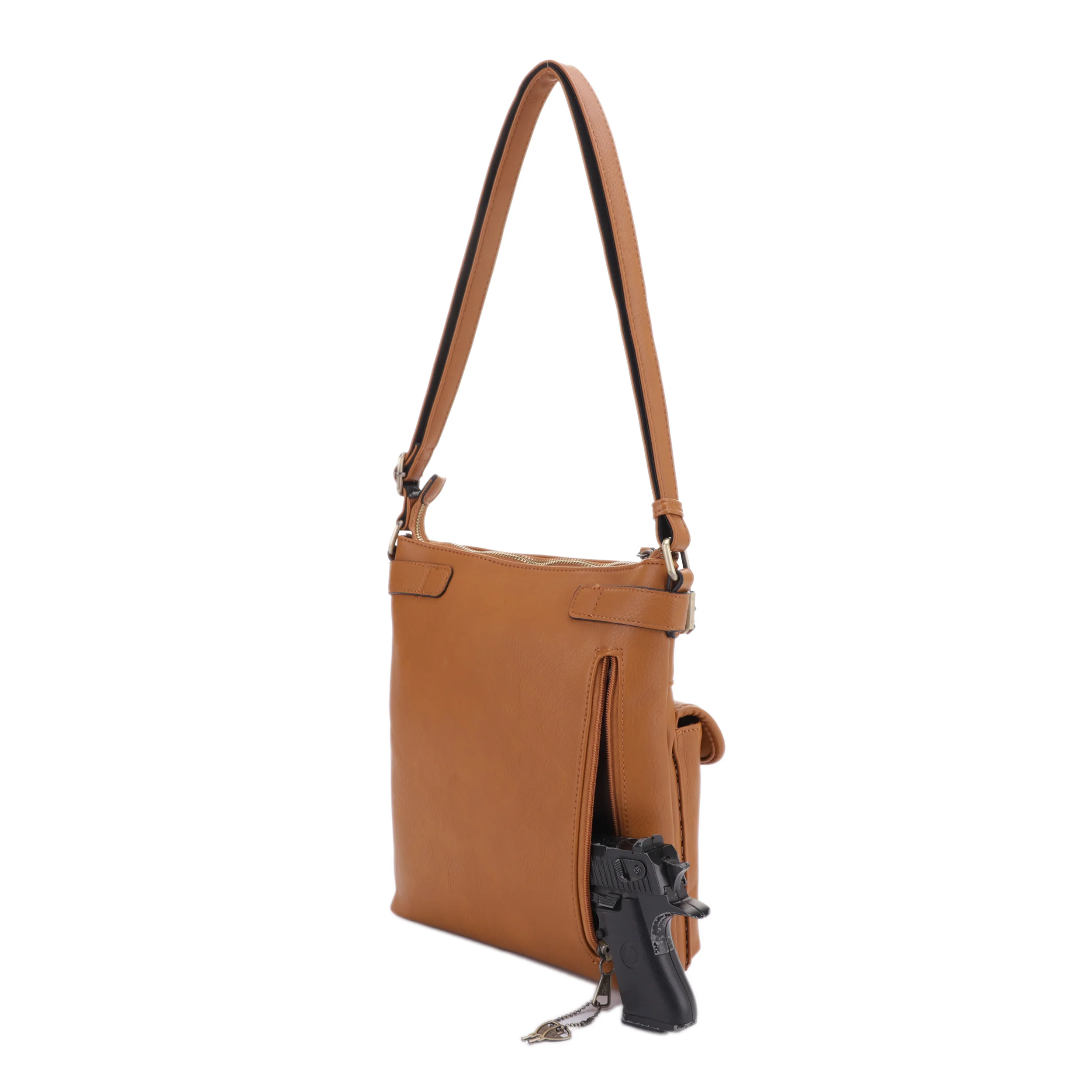Shelby Concealed Carry Lock and Key Crossbody - Image 42
