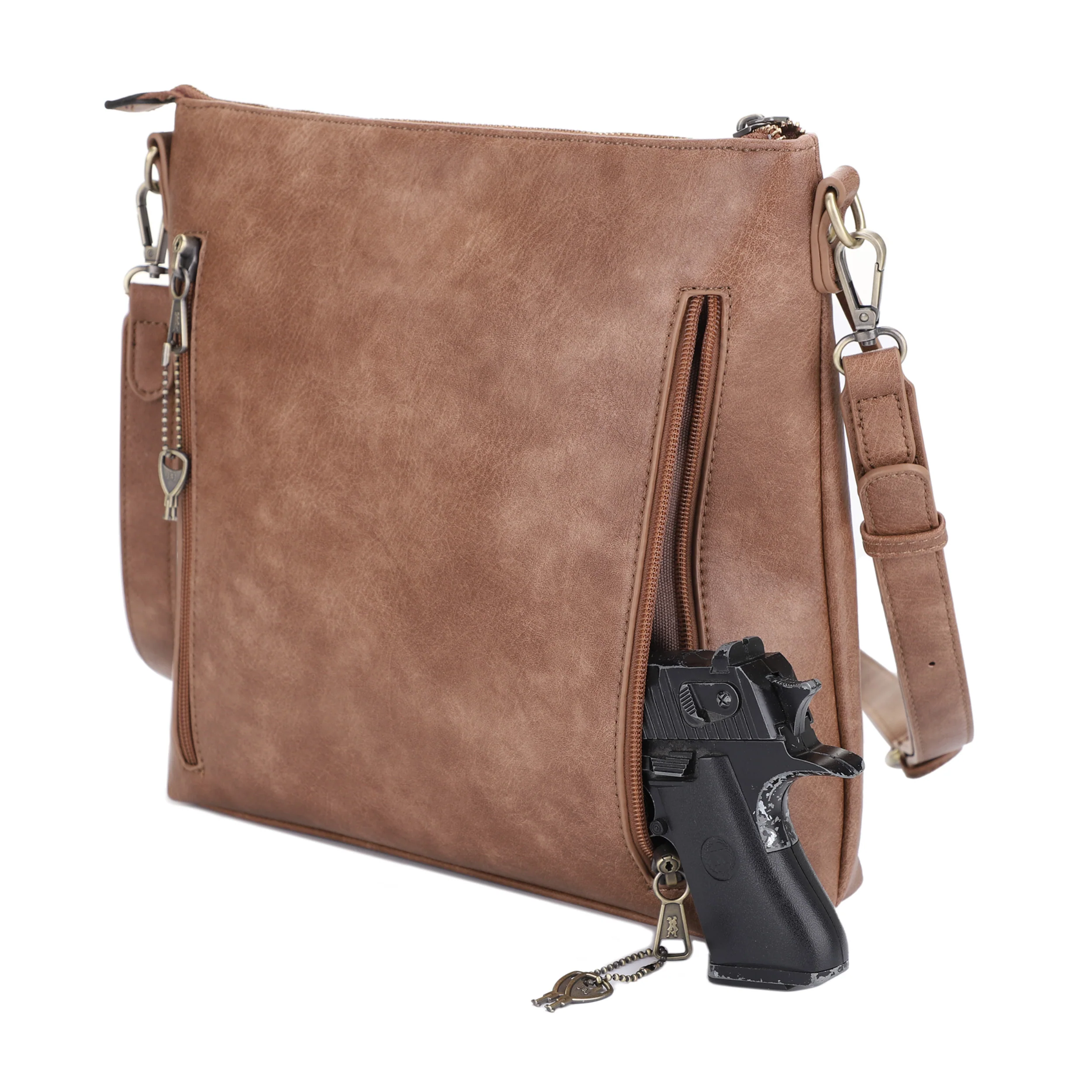 Southport Concealed Carry Lock and Key Crossbody - Image 6